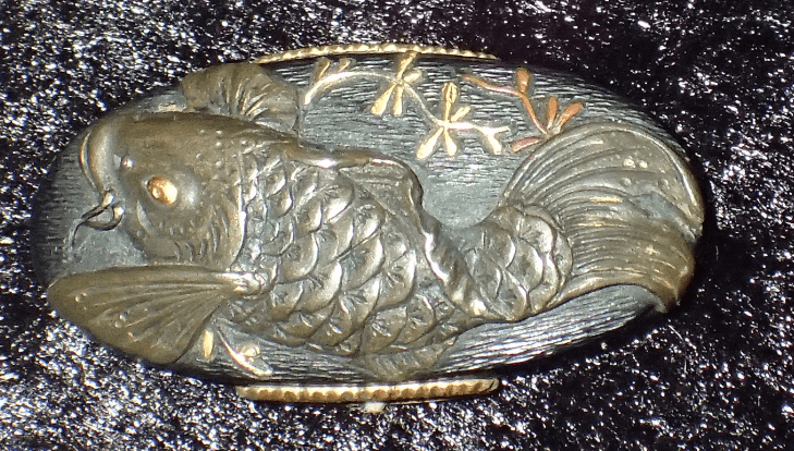 Sekibun Urakusai Carp Fuchi Kashira - Photo 9