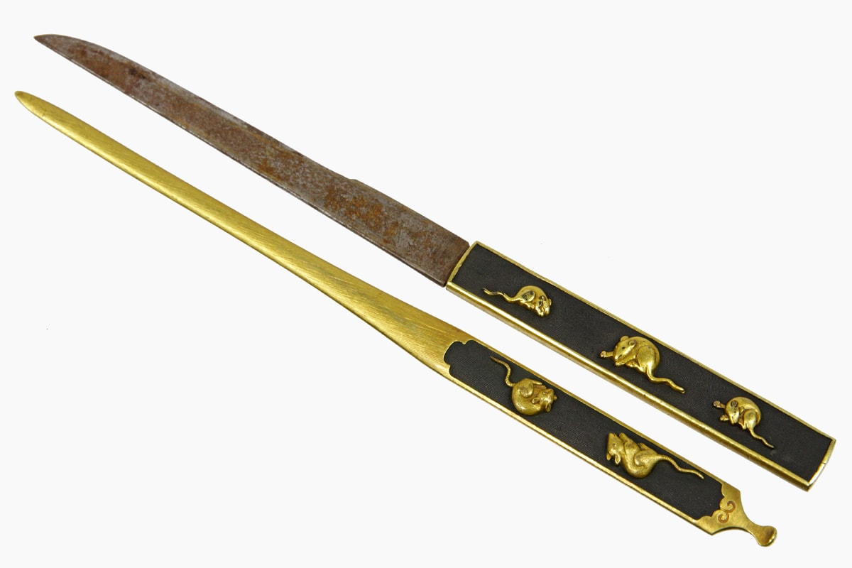Museum grade Katana signed Kunishige with Gold Koshirae - Nihonto Art - Photo 24