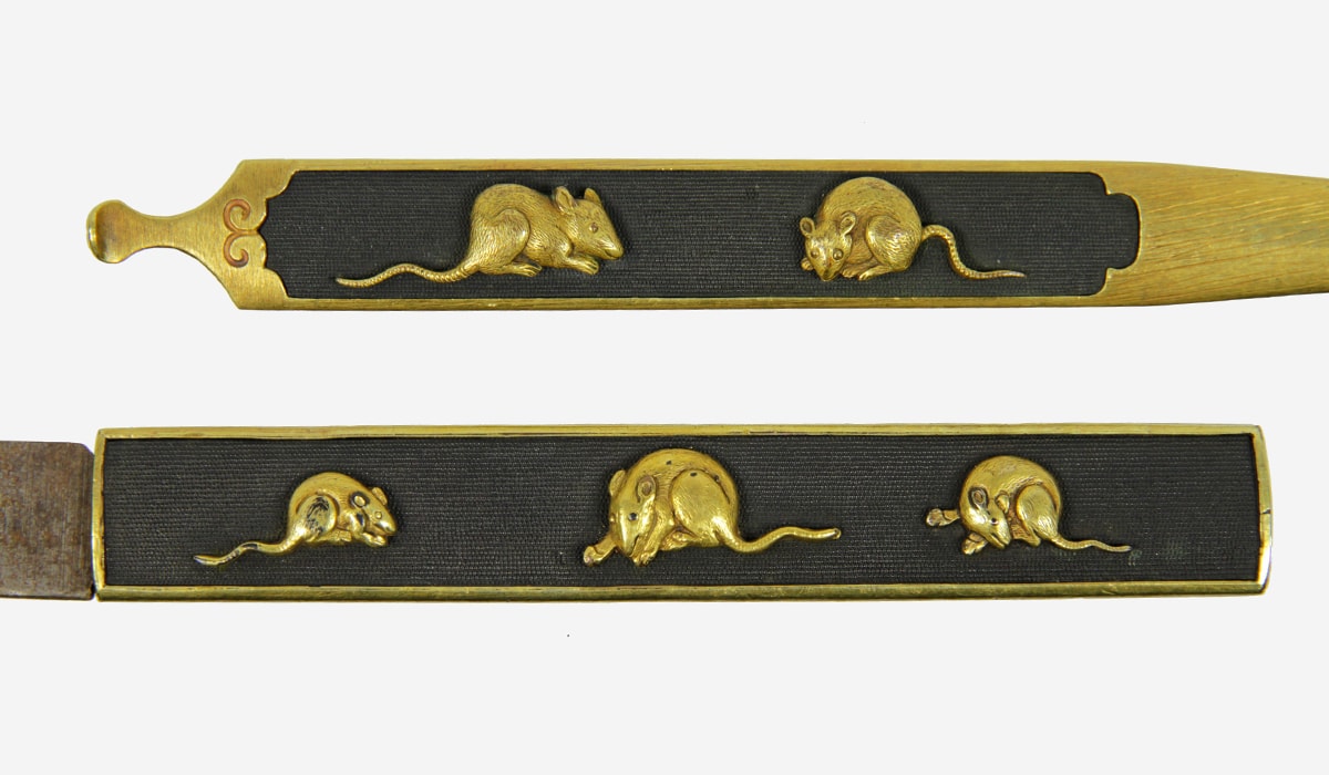 Museum grade Katana signed Kunishige with Gold Koshirae - Nihonto Art - Photo 25