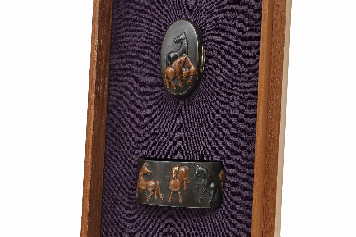 Horse Fuchi Kashira by Goto Yoshinaga - Nihonto Art - Photo 4