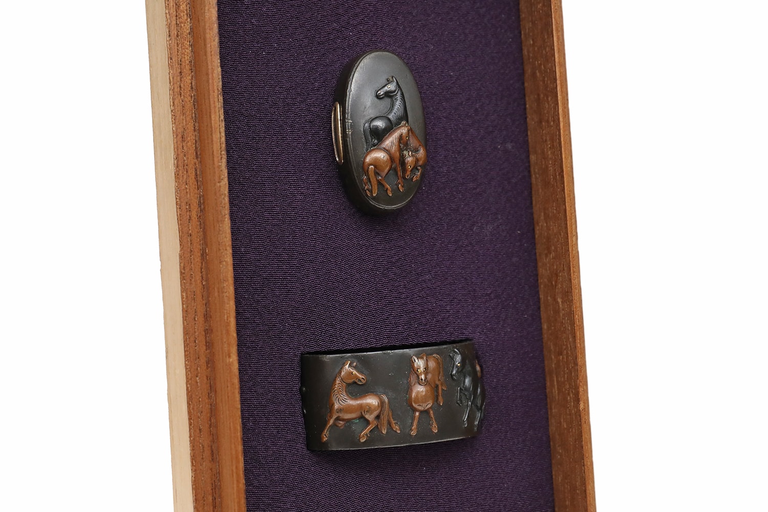 Horse Fuchi Kashira by Goto Yoshinaga - Nihonto Art - Photo 5