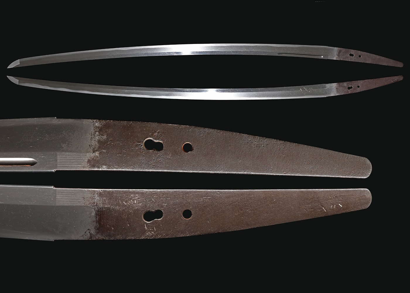 A kamakura Ayanokoji school Katana with remnants of a test cut and kirikomi - Photo 6