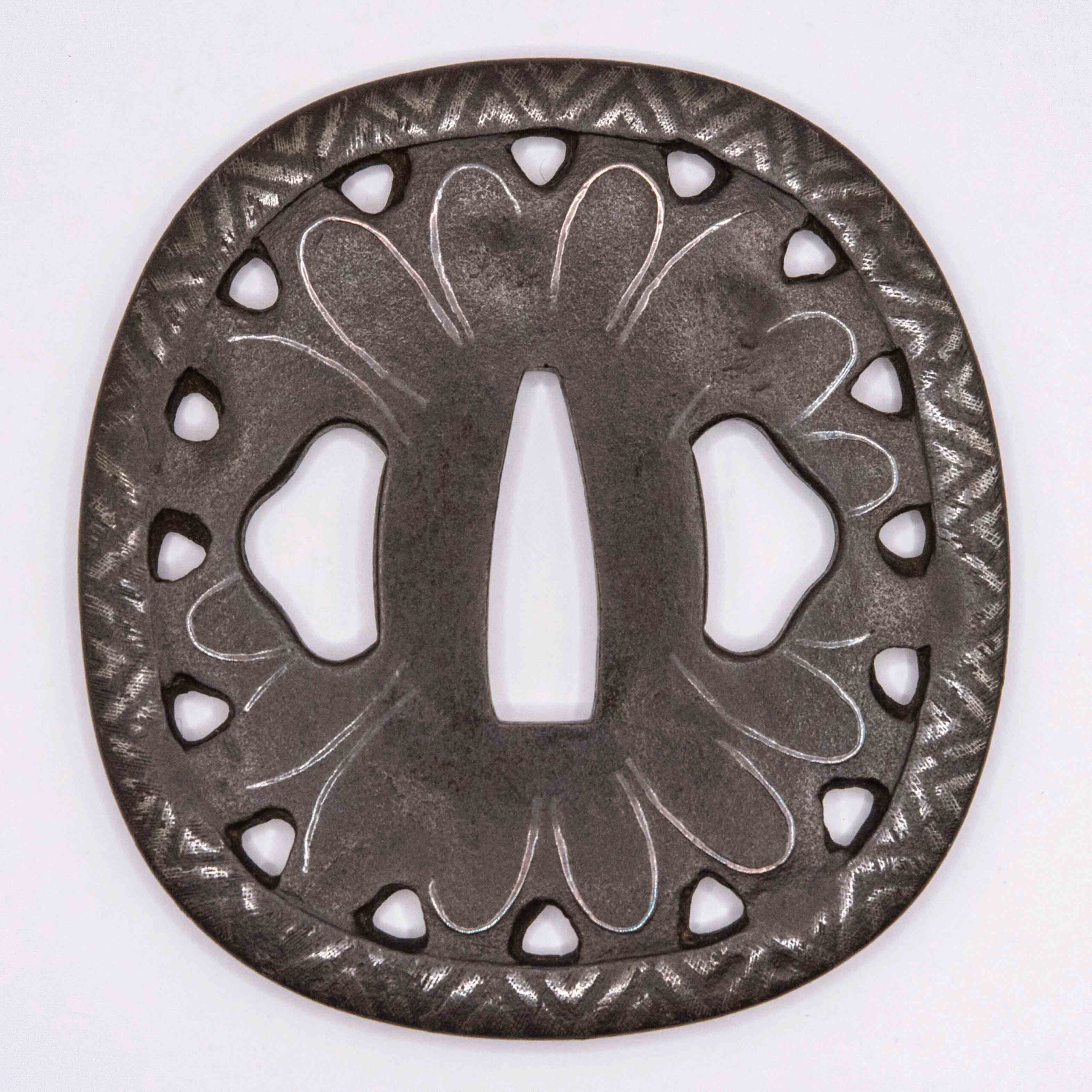 Tsuba, Higo Jingo, Kiku - Photo 5