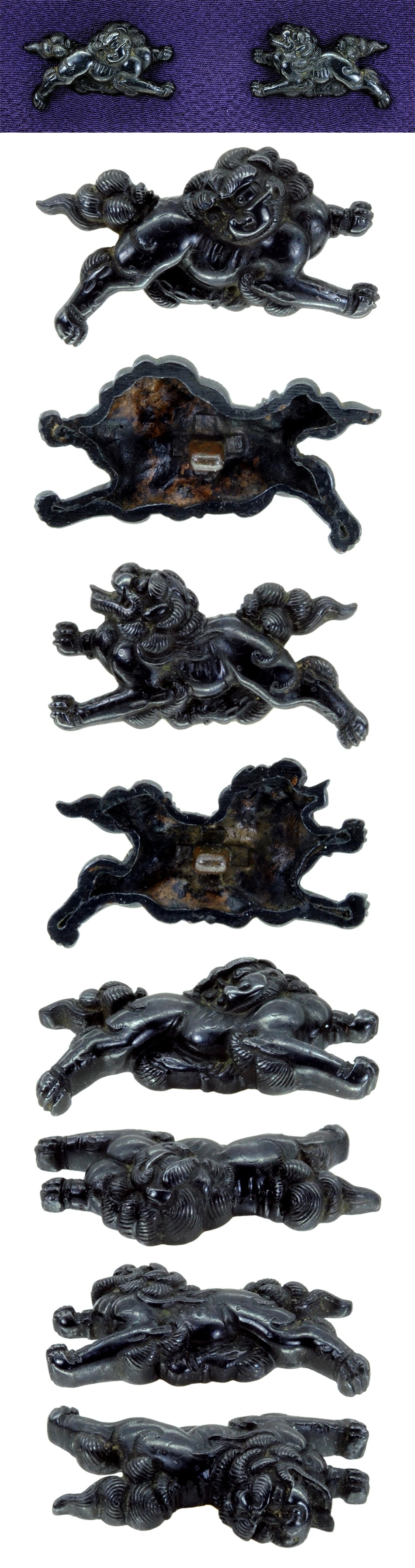 Menuki[Goto Shishi-zu Menuki][N.B.T.H.K]Tokubetsu hozon Tousougu - Photo 3