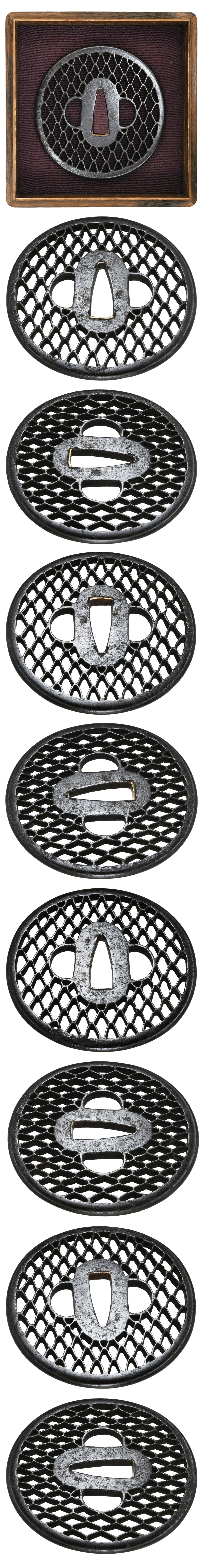 Tsuba [Mumei Hayashi Mitsuura-Sukashi Tsuba][N.B.T.H.K]Tokubetsu Hozon Tousougu - Photo 4