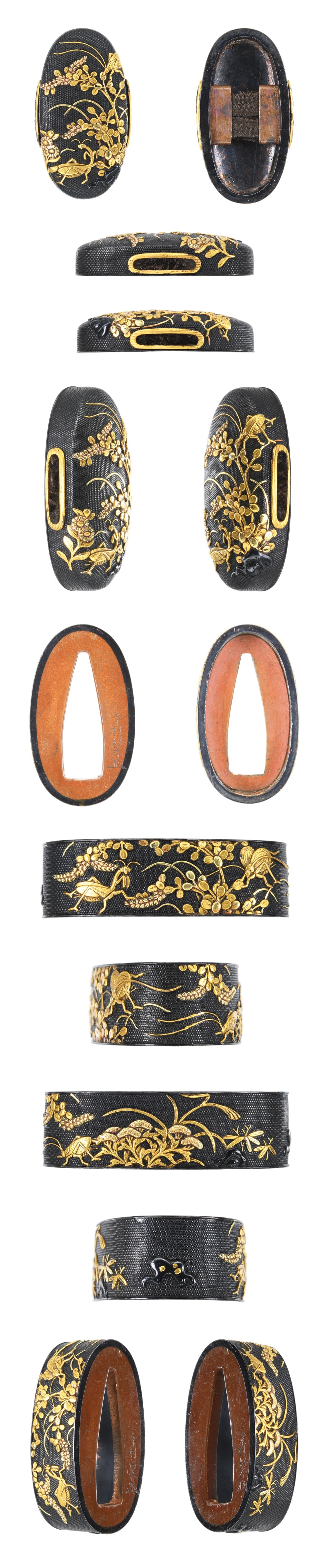 Fuchigashira[Matumura yoshiharu Akikusa-ni-Mushi-zu Fuchigashira][N.B.T.H.K] Hozon Tosogu - Photo 3