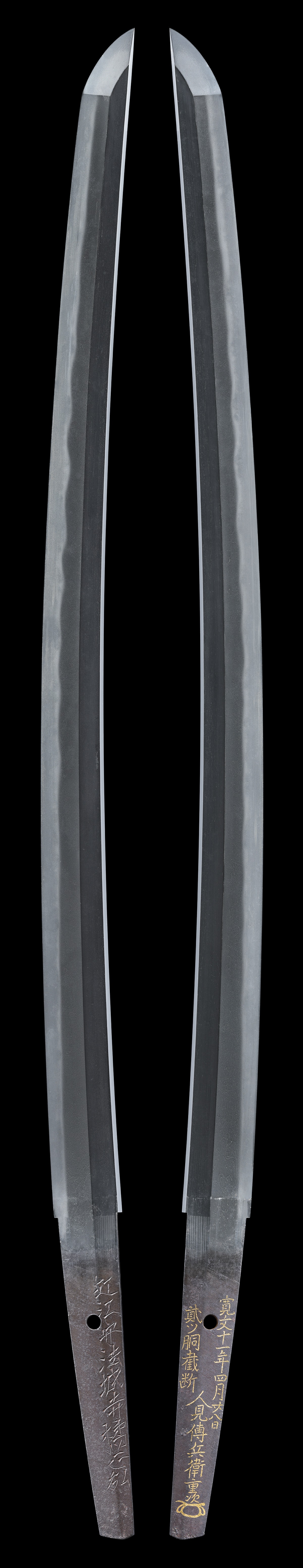 Wakizashi[Omi-no-kami Hojoji Tachibana Masahiro(1st generation)Saidanmei (Body Cutting Test)(Wazamono)][N.B.T.H.K]Tokubetsu Hozon Token - Photo 2
