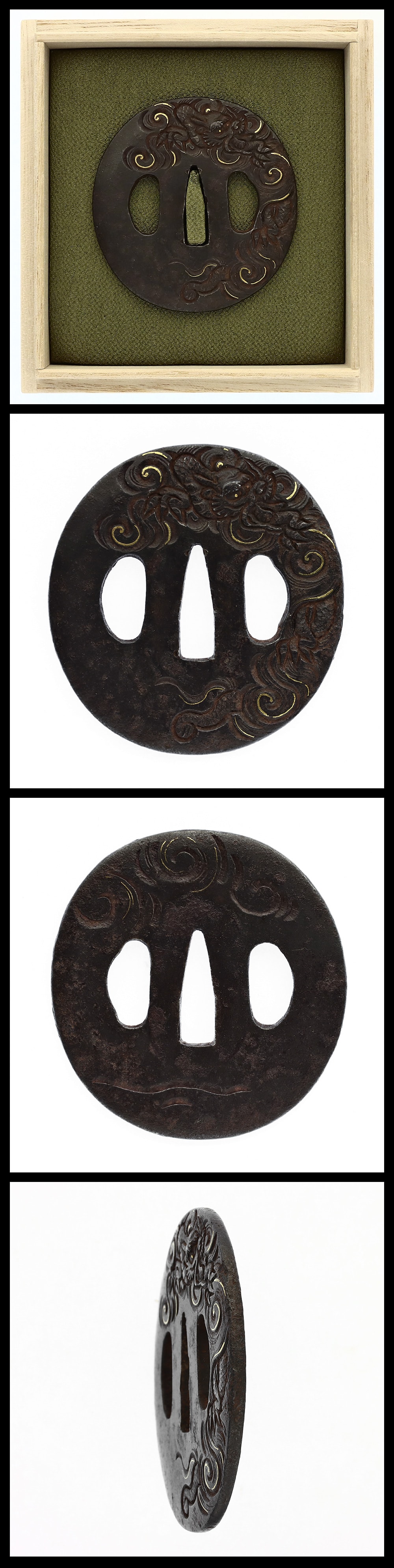 Tsuba:Mumei(unsigned)(Tetsugendo School)(NBTHK Hozon Tosogu)