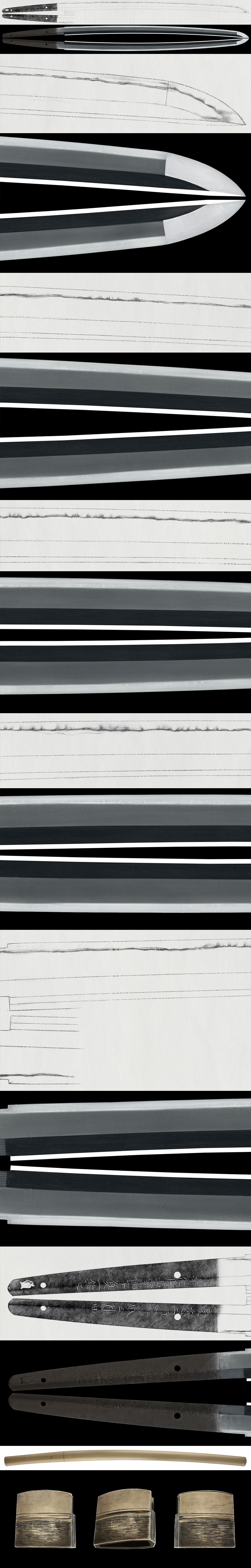 Katana: Naniwa ju Gassan Unryushi Sadakazu Kitae (Kokuin) (NBTHK Tokubetsu Hozon Token) (NBTHK Tokubetsu Kicho Token) - Photo 2