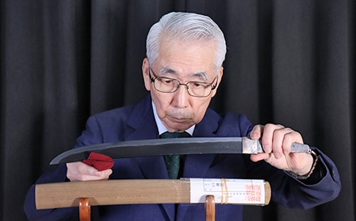 Wakizashi:Mumei (Unsigned)(attributed to Yamashiro no Kami Kunikane)(NBTHK Hozon Token) - Photo 8