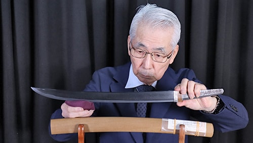 Wakizashi: Motte Namban Tetsu Omi Kami Fujiwara Tsuguhiro Echizen Ju Shimosaka(NBTHK Tokubetsu Hozon Token) - Photo 7