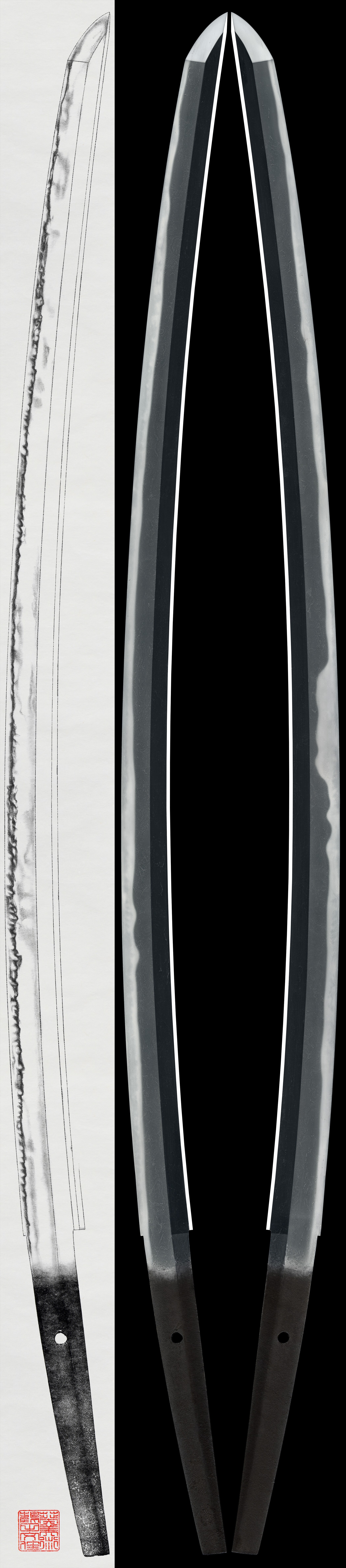 Katana - Tokuho - by Ichimonji School - Mumei (Ichimonji) - NBTHK Tokubetsu Hozon Token