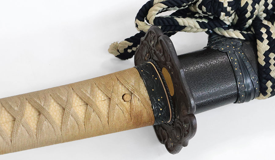 無銘 備州住長船祐光（豪華な七曜紋三ツ割六つ山紋付糸巻太刀拵付） Den Bishuju Osafune Sukemitsu - Photo 28