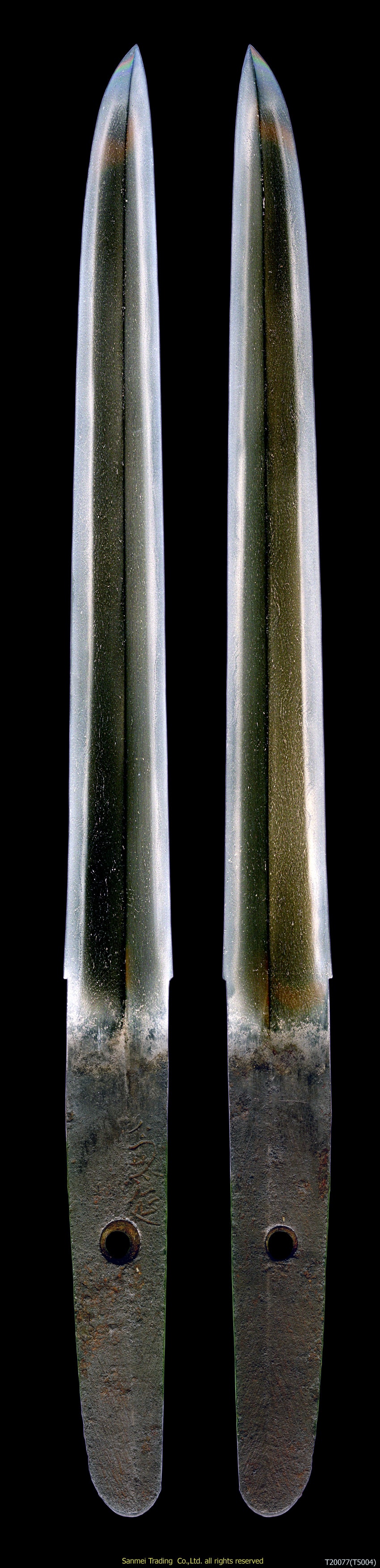 Double-Edged Tantō signed KANENOBE(KANENOBU) - Photo 3