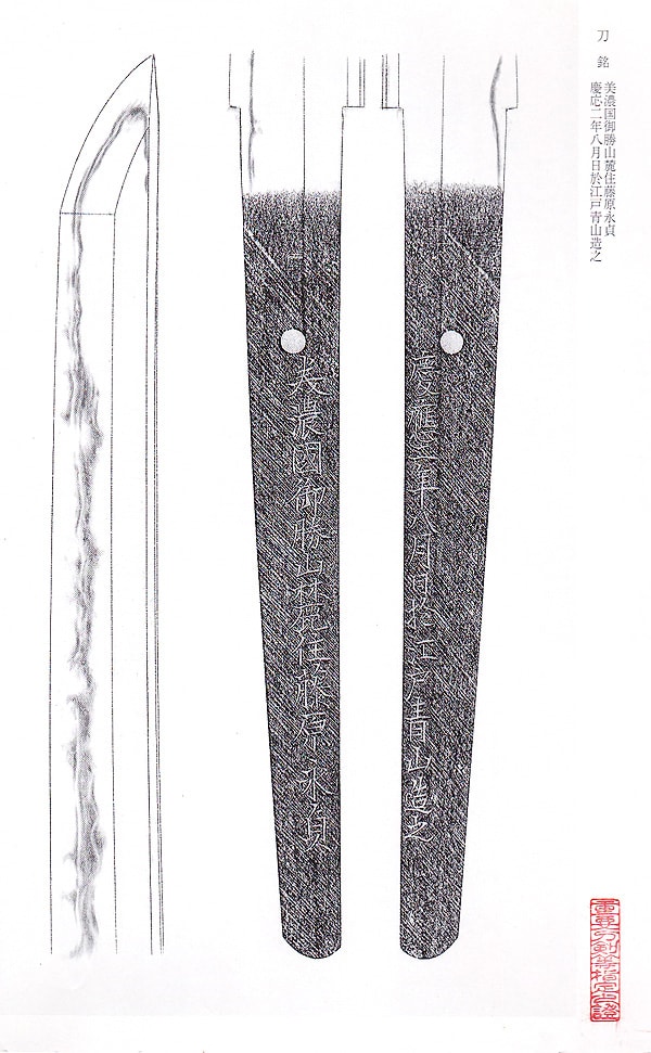 美濃国御勝山麓住藤原永貞 慶應二年八月日於江戸青山造之 - Photo 28