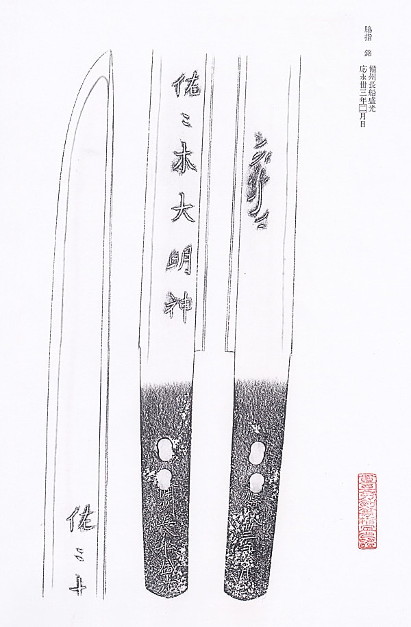 脇差 備州長船盛光(備前) 応永三十三年二月日 (山陽道) - Photo 26