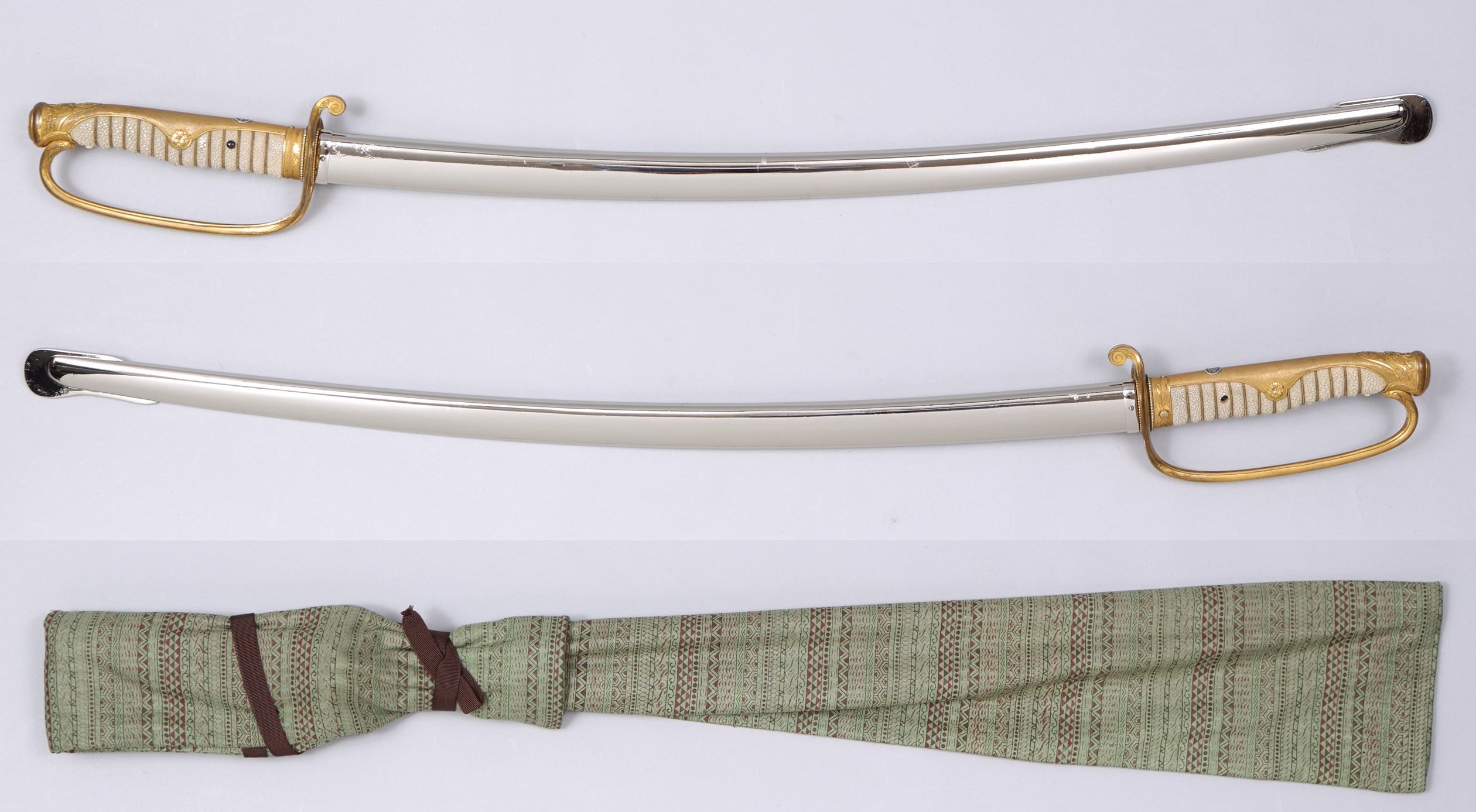 刀 白鞘入り サーベル拵付き - Photo 2