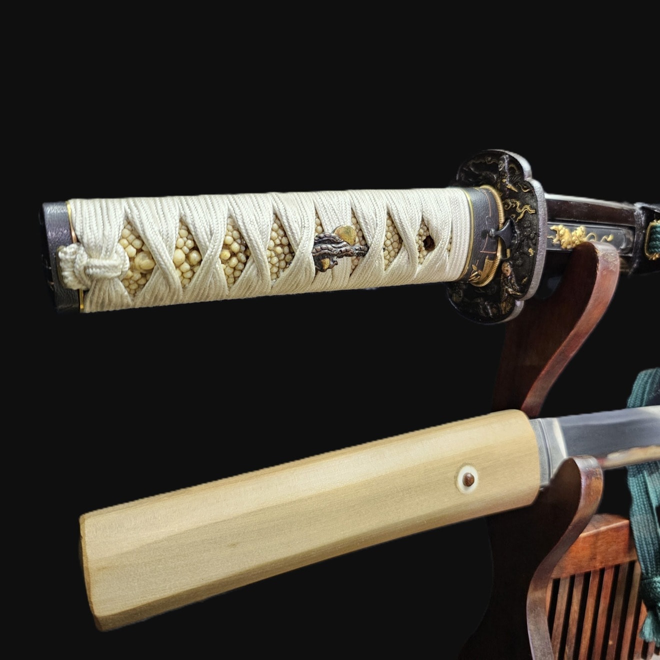 01-3014 薩摩国平正良(白鞘付)脇差(日刀保・特別保存) - Photo 3