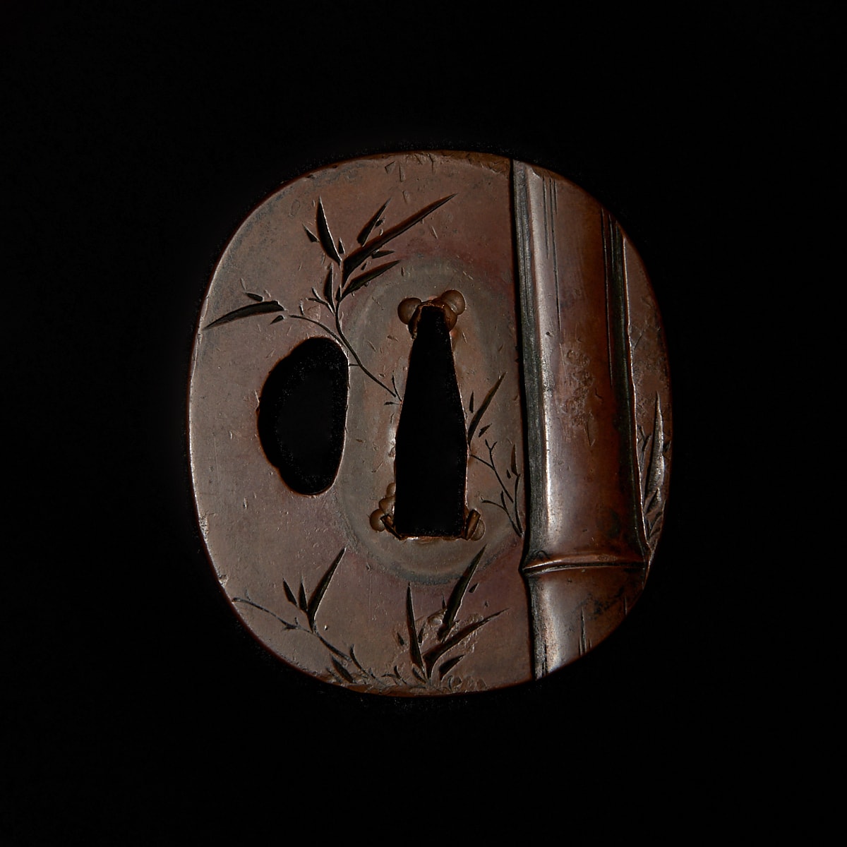 03-321 竹梅図 鍔