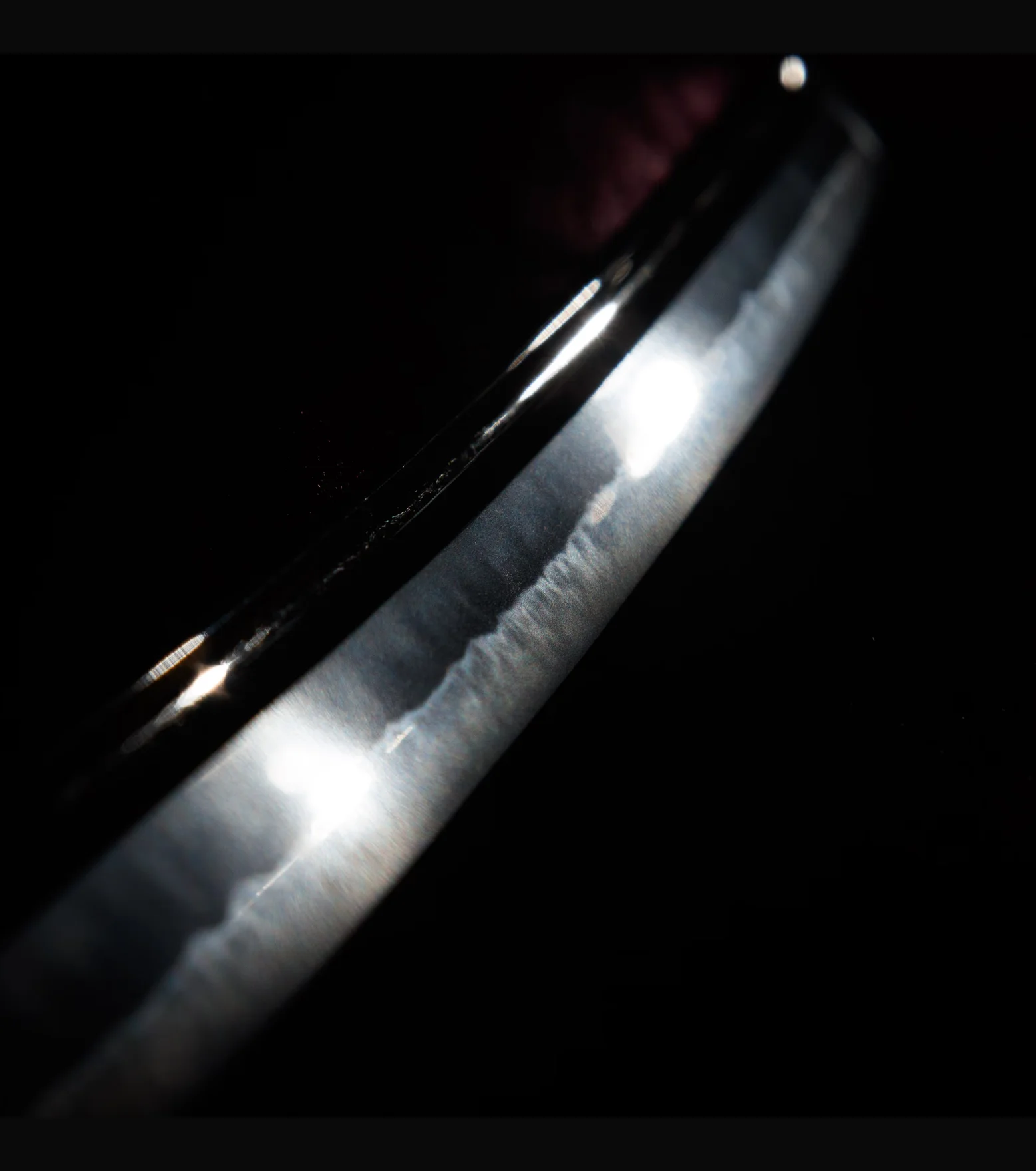 The hamon of a katana by Kagemitsu, Osafune school