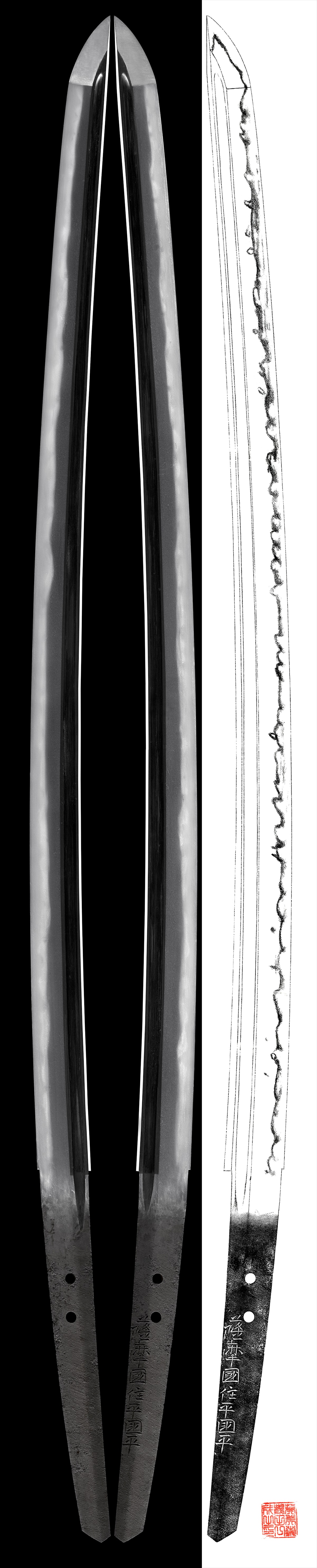 Katana - Tokuho - by Satsuma School - Satsuma Kuni Ju Kunihira