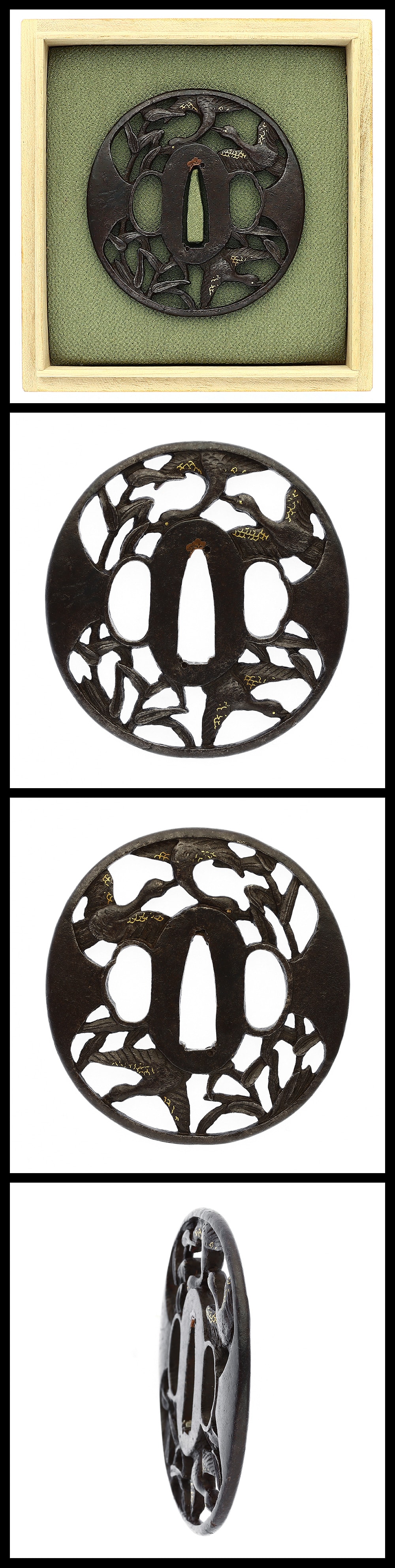 Tsuba: Mumei(Unsigned)(Bushu)(NBTHK Hozon Tosogu)