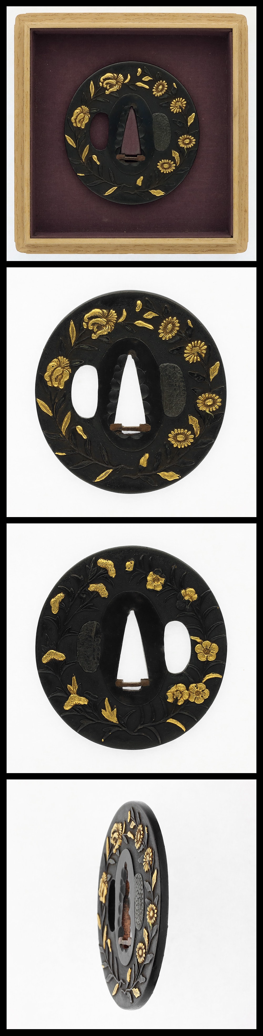 Tsuba:Mumei(unsigned)(Ko-kinko)(NBTHK Tokubetsu Hozon paper)