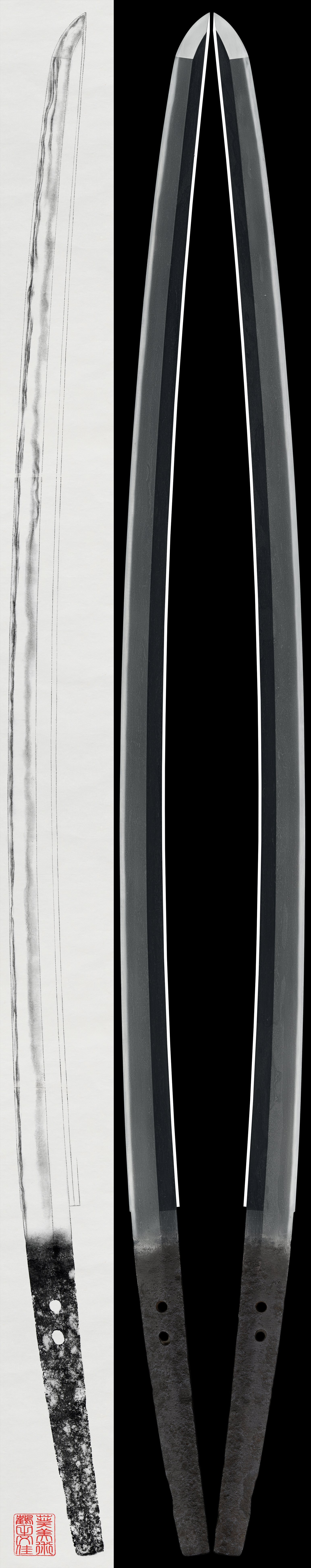 Katana:Mumei (attributed to Den Hosho).(NBTHK Tokubetsu Hozon Token)