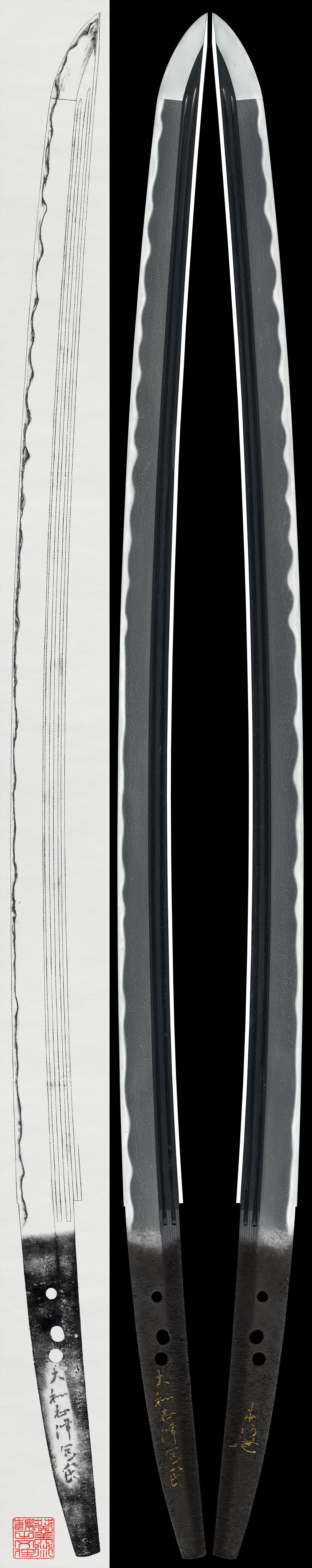 Katana - Tokuho - by Yamato Shizu School - Yamato Shizu Kaneuji
