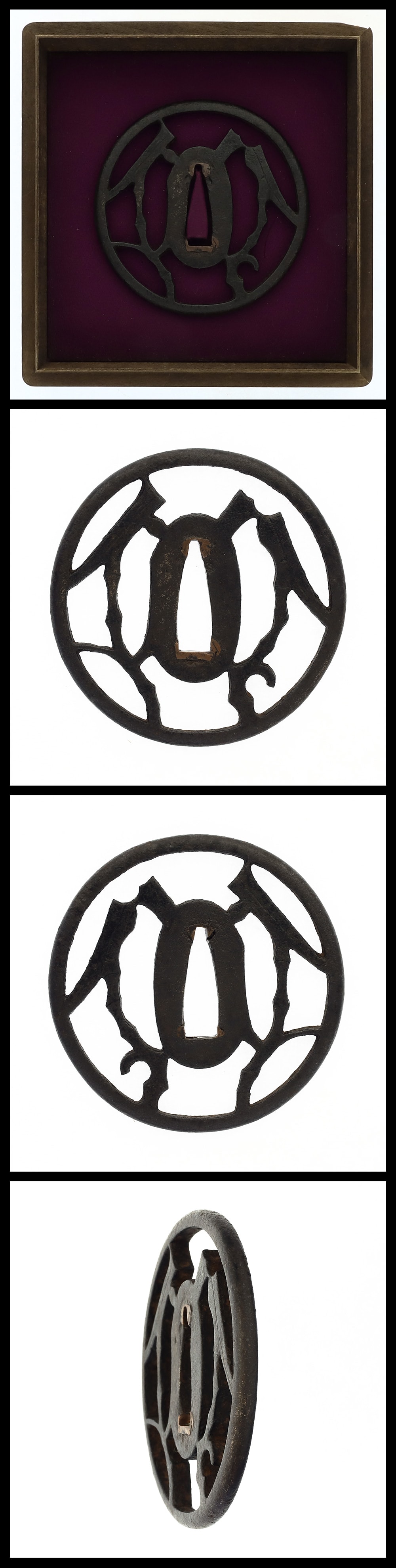 Tsuba: Unsigned (Attributed to Owari School):Reed Openwork (NBTHK Tokubetsu Kichō Tōsōgu )
