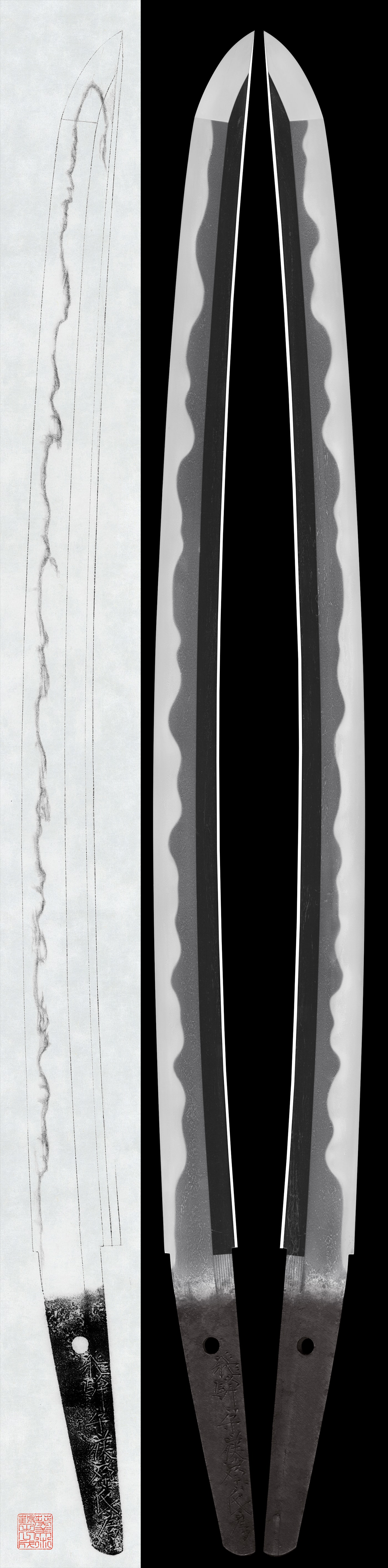 Wakizashi - Tokuho - by Ujifusa - Hida-no-kami Fujiwara Ujifusa