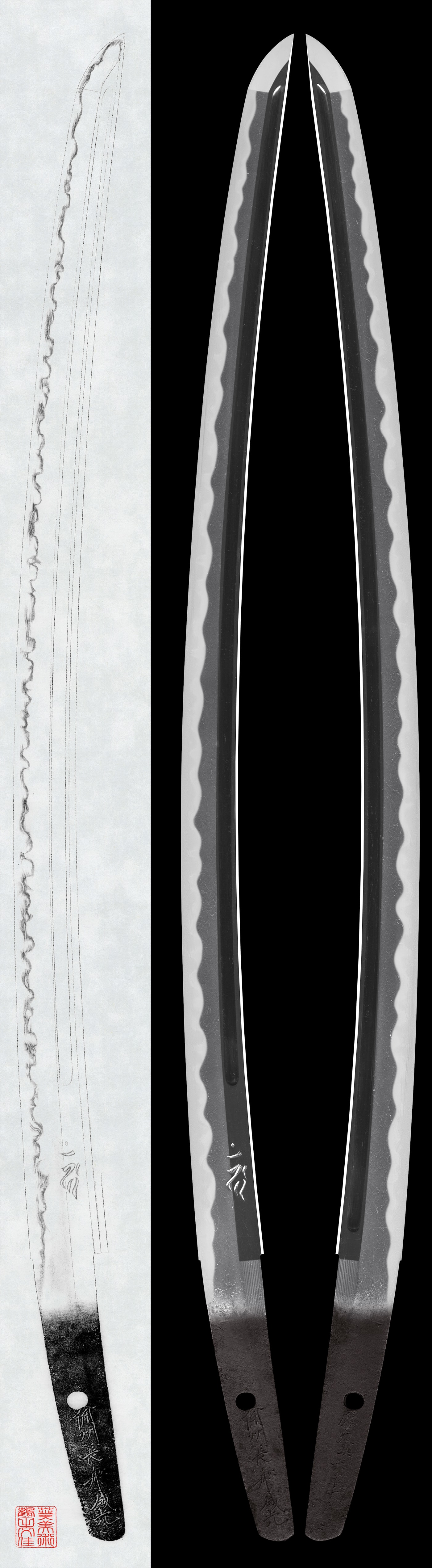 Wakizashi - Tokuho - by Oei-Bizen Morimitsu - Bishū Osafune Morimitsu, dated Ōei 26 (1419) - NBTHK Tokubetsu Hozon Token