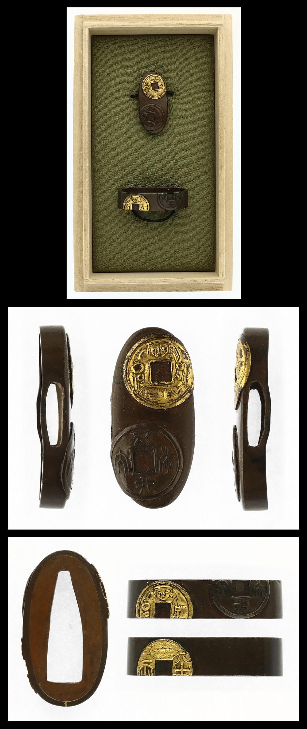 AF26418 Fuchi-Kashira: Mumei Ko-zeni