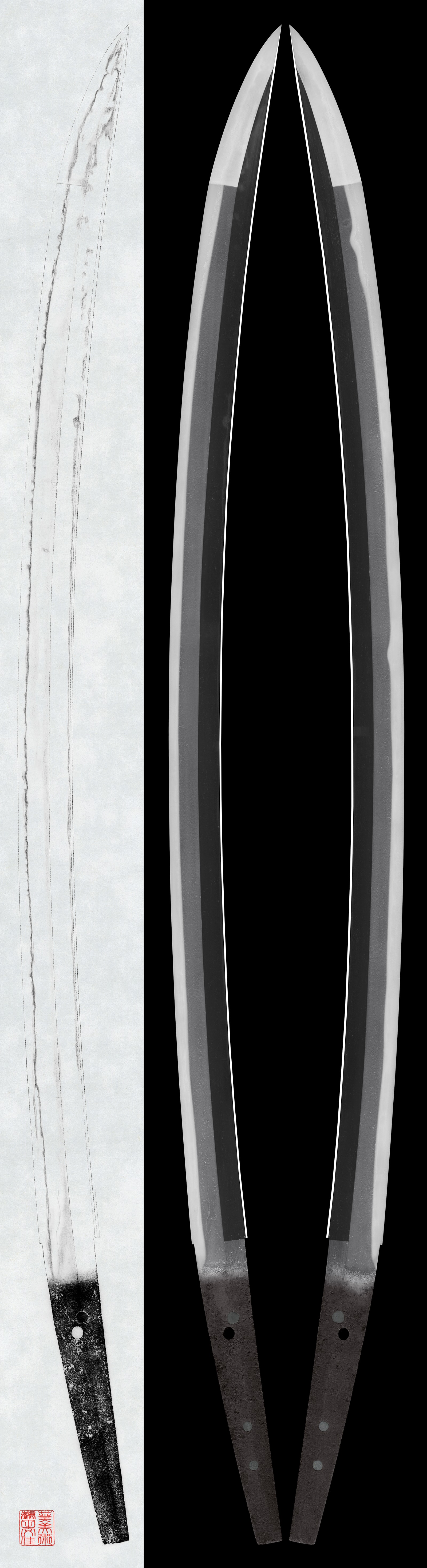 Katana - Hozon - by Shimada School - Mumei (Unsigned) Shimada - NBTHK Hozon Token
