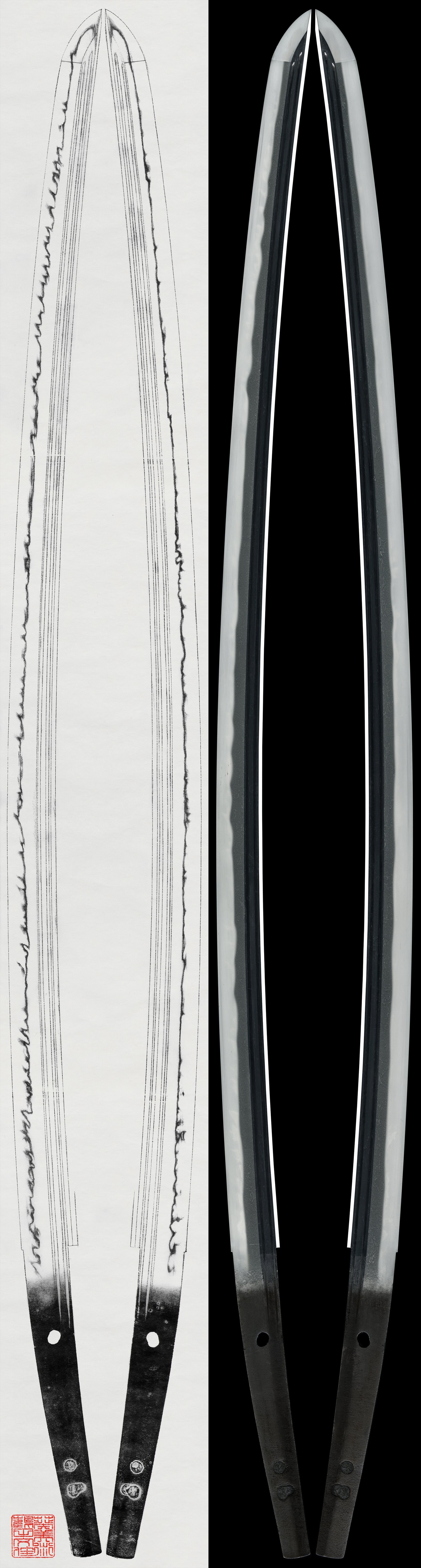 Katana - Jūyō - by Osafune Shigezane - Mumei (Attributed to Shigezane) - 27th NBTHK Juyo Token