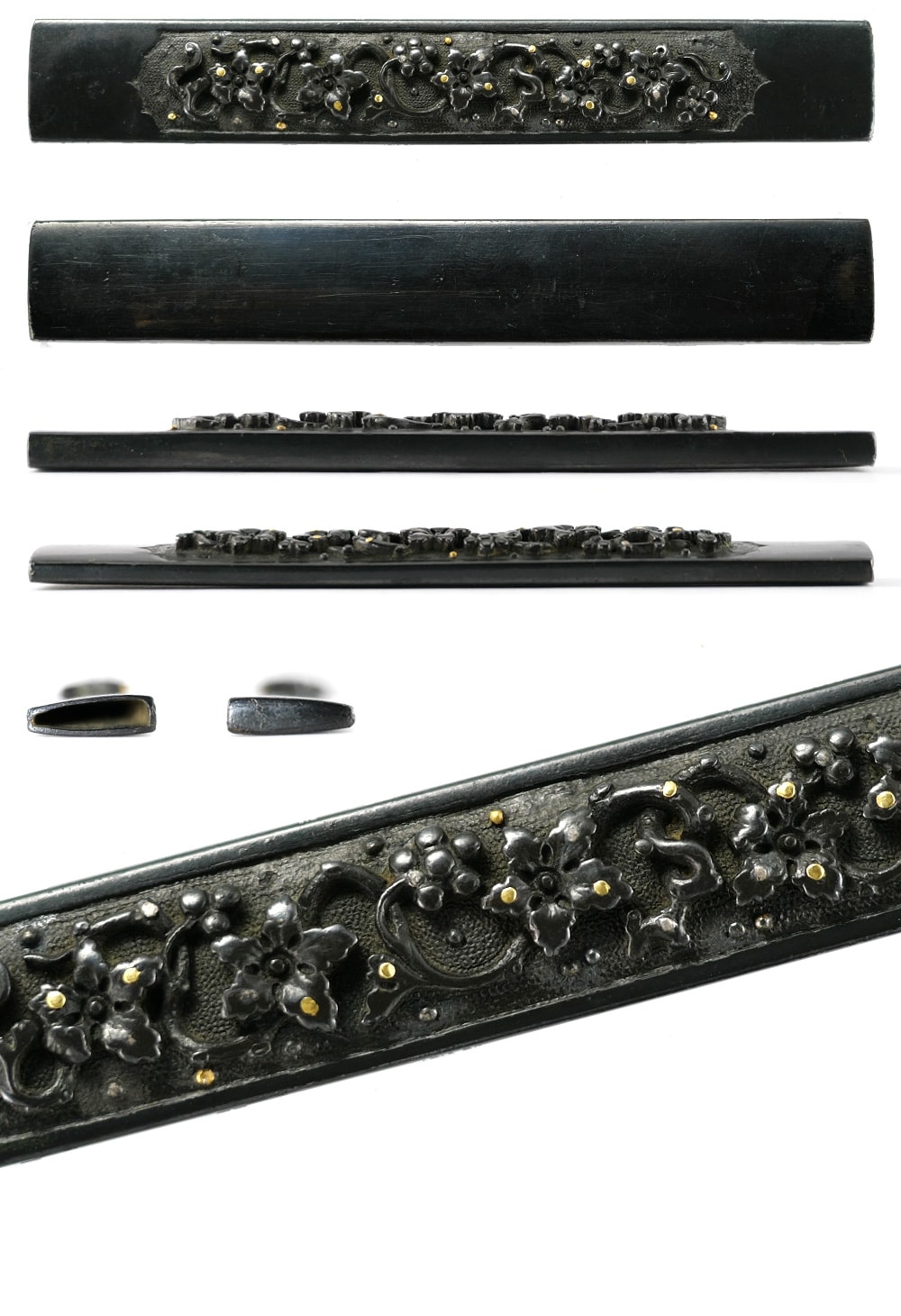 Kozuka - Tokuho - by Ko-Mino School - Grape Design (Mumei, Ko-Mino)