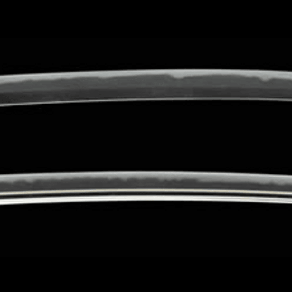 by Osafune Nagamitsu - Daisho with Koshirae, Shimazu Family Provenance: Katana, Suriage Mumei Nagamitsu & Wakizashi, Suriage Mumei Shizu