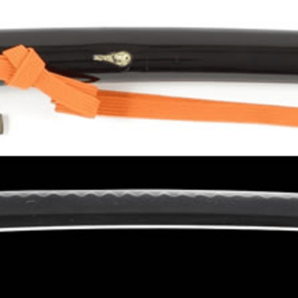 Wakizashi - by Jumyo - Wakizashi with Black Lacquer Saya Koshirae, O-suriage Mumei, Jumyo