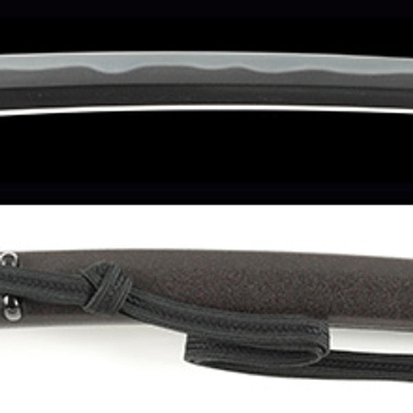 Wakizashi - by Shimosaka Yasutsugu - (Aoi-mon) Yasutsugu (2nd Gen.) from Echizen, made with Namban-tetsu steel, inscribed "On Shinagawa Sake Sanbai no Ue" for Naito Jurobei (Ryowazamono)