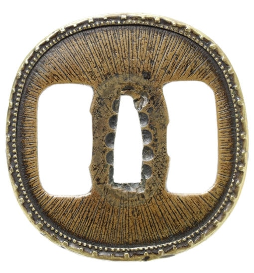 Tsuba - by Hirata Hikozo - Amida-yasuri Design, Unsigned Hirata Hikozo (Higo)