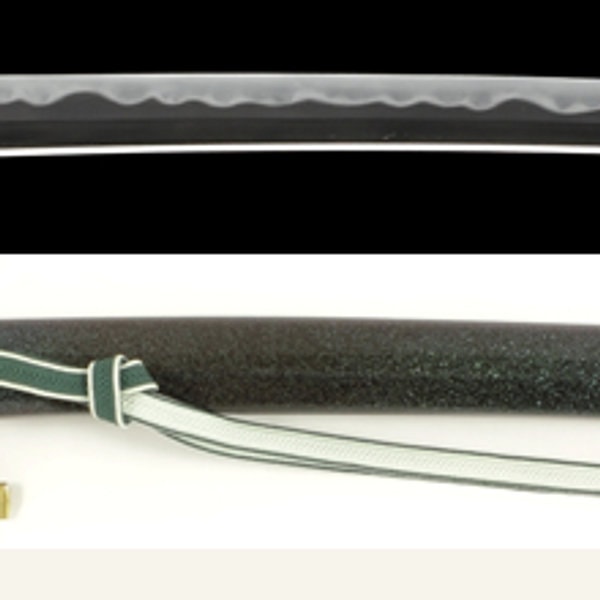 Wakizashi - by Hizen Tadahiro - Omi Daijo Fujiwara Tadahiro (O-wazamono)