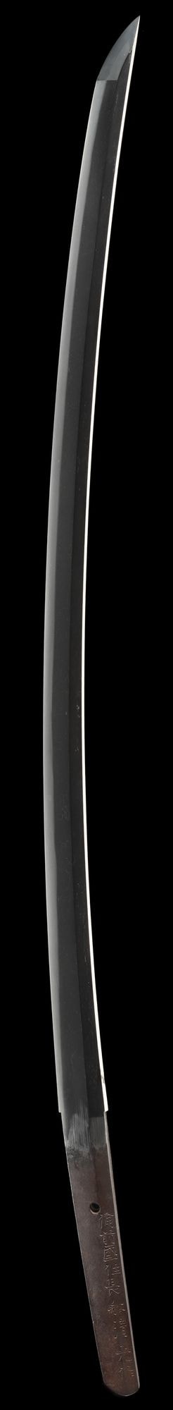 刀 銘 備前國住長船清光作 弘治三年八月日 Katana: Signed. Bizen no kuni ju Osafune KIYOMITSU saku Koji 3 nen 8 gatsujitsu