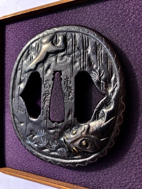 Important Higo Tsuba by Tohi Takao