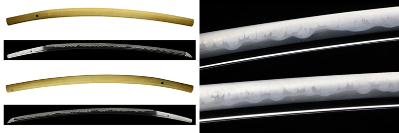 Tachi - by Yoshihiro - Mukansa Swordsmith Gendaito: Chikuzen ju Seto Yoshihiro saku, 2 Shaku 5 Sun 3 Bu, in Shirasaya