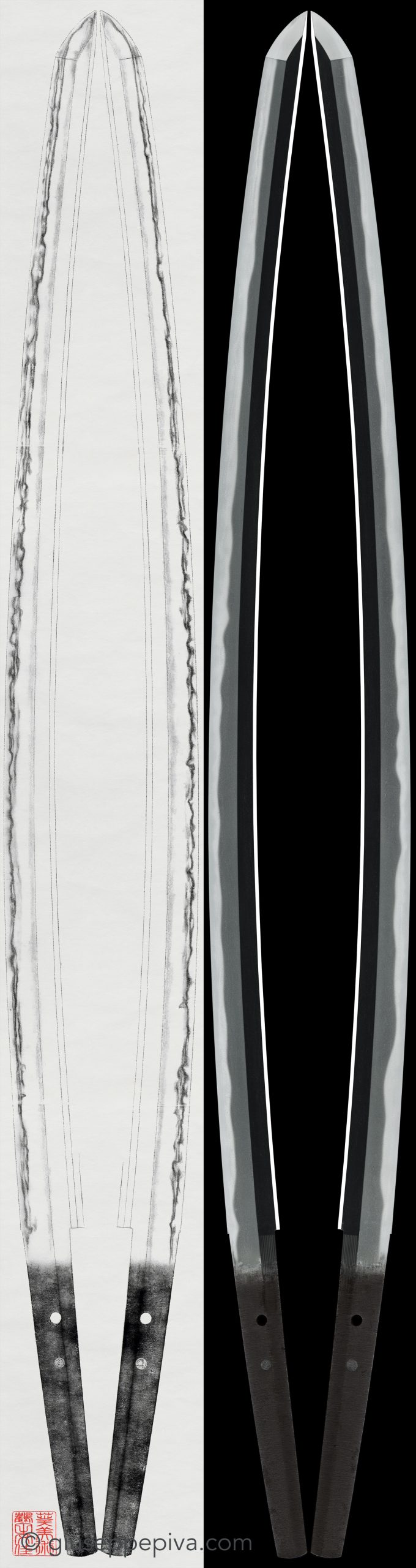 Katana - Jūyō - by Shizu School - Attributed to Shizu – Juyo Token, circa 1320