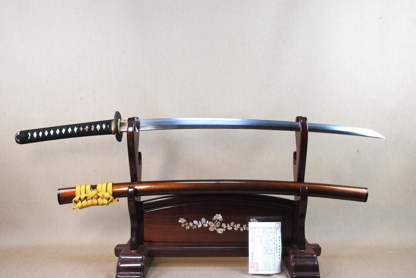 【研ぎ上がり・美しく、斬れ味保証、歴史の証人として】「江村刀」66.1cm 、鑑賞に・居合・試斬刀として!!!
