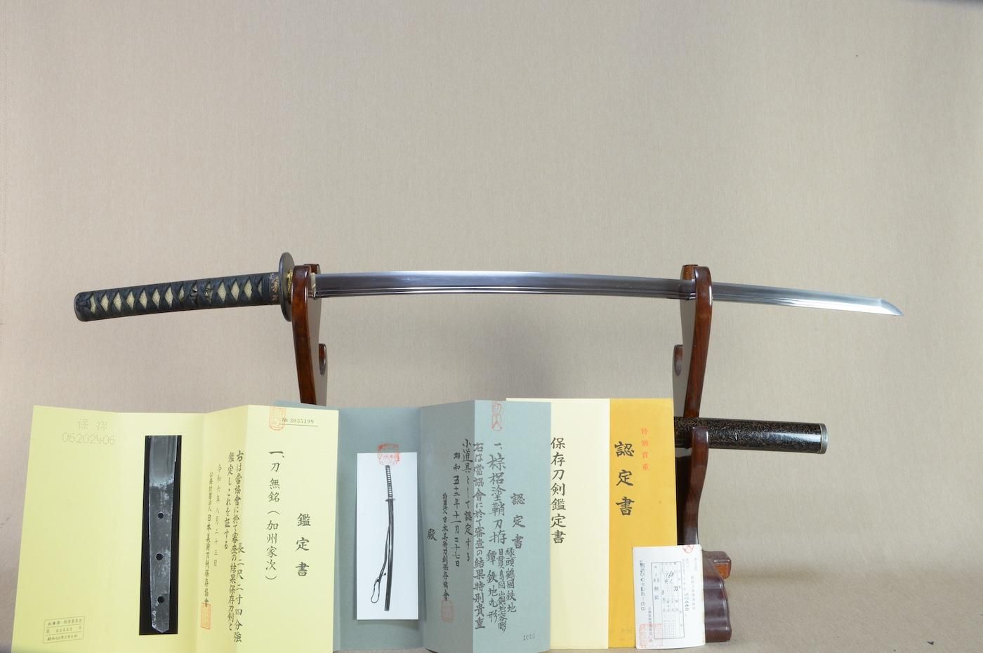 【保存刀剣・特別貴重小道具】 無銘「加州家次」68.1cm 、鑑賞に・居合刀として!!!