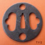 Tsuba - by Hirata Hikozo - T112. Iron Sukashi Tsuba