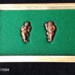 H594. Papered Yamagane Menuki, Holbrook Collection