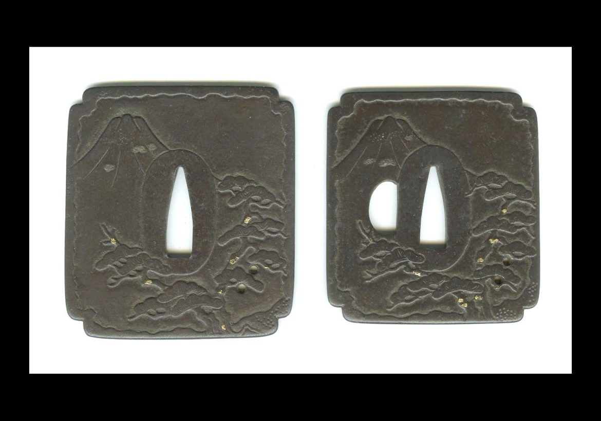 Tsuba - Beautiful Iron Daisho of Tsuba #040315